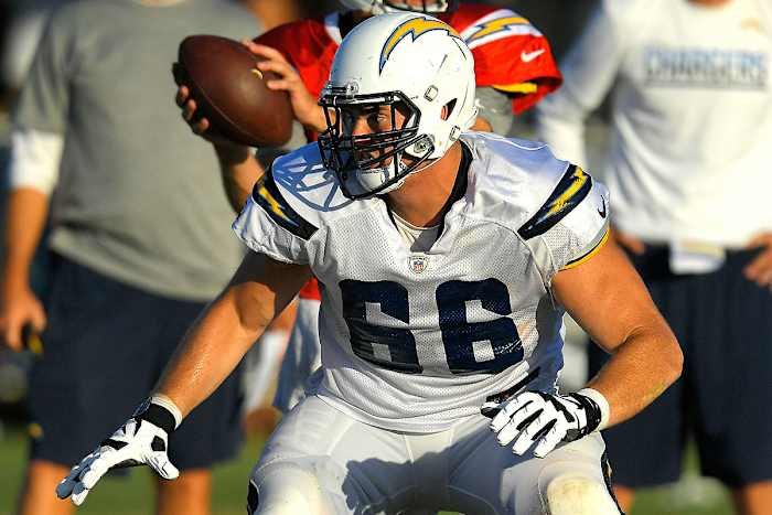 With Forrest Lamp out for the season with a torn ACL, the Chargers will likely turn to third-round draft pick Dan Feeney.